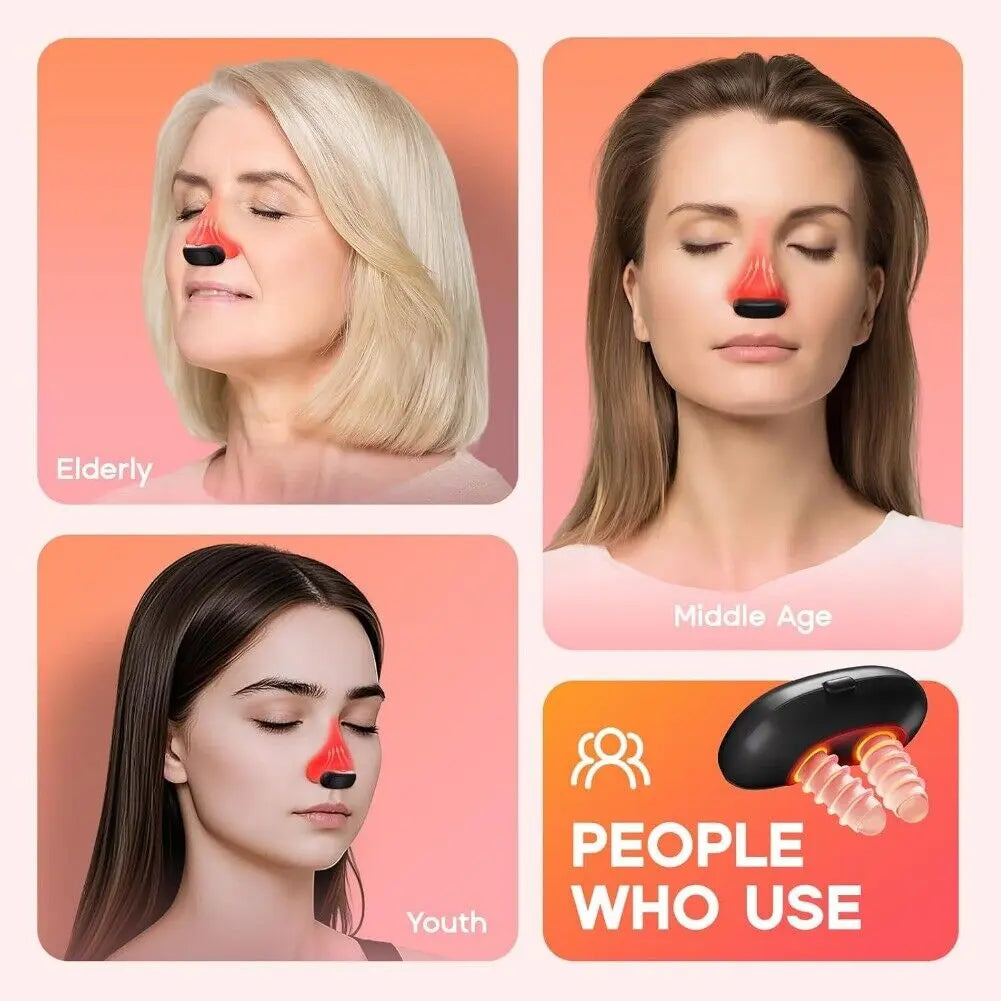 Colds Red Light Nasal Therapy Device, Red Light Nasal Therapy Instrument Red Light Nasal Therapy for Nose, Dry Nose & Sinus Comfort, No More Colds, Usb-Rechargeable Light Therapy