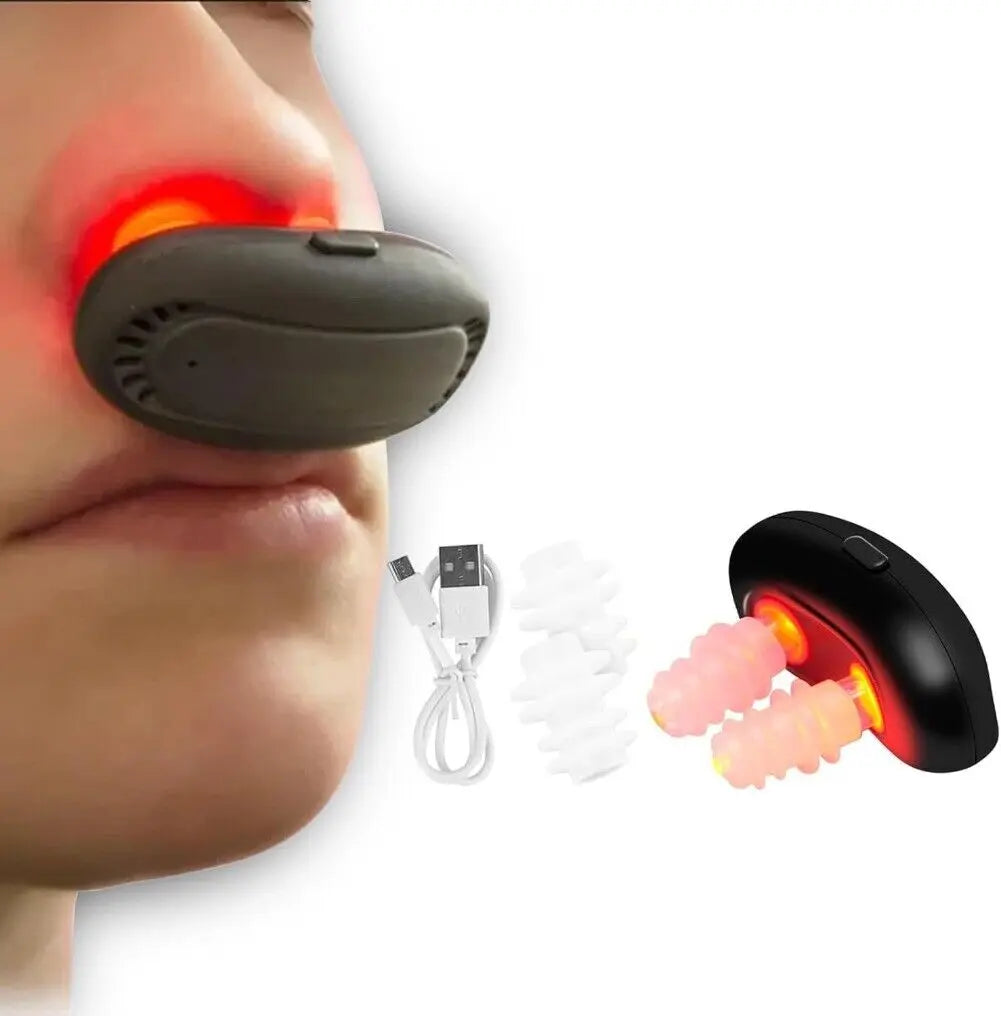 Colds Red Light Nasal Therapy Device, Red Light Nasal Therapy Instrument Red Light Nasal Therapy for Nose, Dry Nose & Sinus Comfort, No More Colds, Usb-Rechargeable Light Therapy