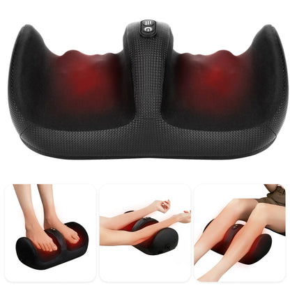 Nekteck Shiatsu Heating 3-IN-1 Leg & Foot Massager with Roller Lightweight Three-Way Massage 3 Intensities Ideal for Offices Home Mother'S Day Gift