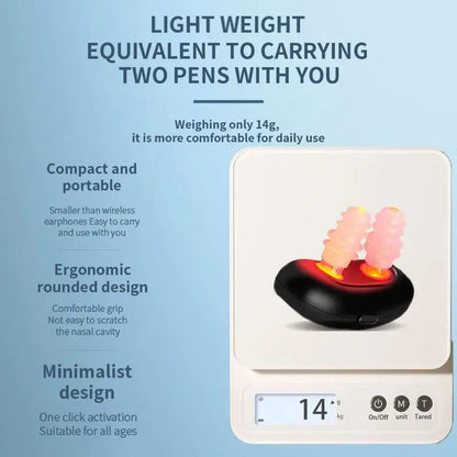 Respirelief Nasal Red Light Therapy Device for Enhanced Respiratory Relief